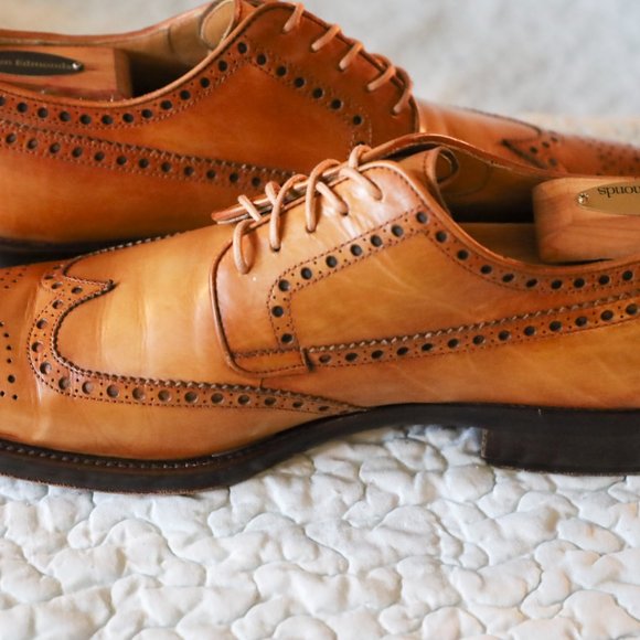 Magnanni 10-M Cognac Oxford Dress Shoes - Picture 5 of 10